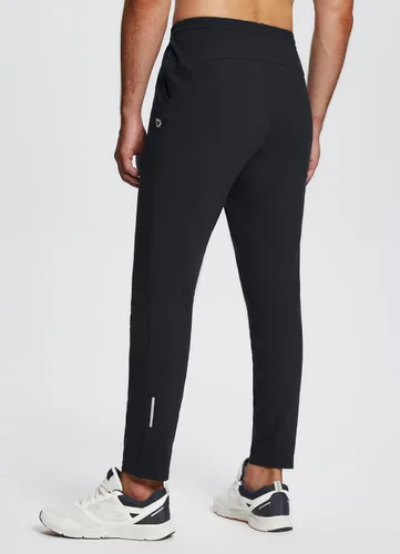 Vista 2 de BALEAF Mens Fleece Lined Sweatpants Tapered Water Resistant Athletic Running Pants Joggers with Zip Pocket Cold Weather