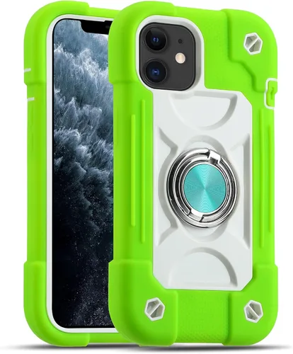 Vista 80 de MARKILL Funda compatible con iPhone Air de 6.5 pulgadas 2025 con soporte de anillo giratorio de 360 grados, protección contra caídas de grado