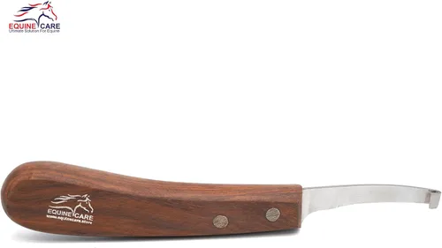 Vista 5 de Equine Care Cuchillo de pezuña de hoja corta para zurdos para recorte de pezuñas de caballo