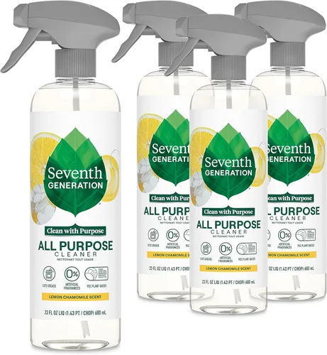 Vista 14 de Seventh Generation Limpiador Multiusos, Transparente y Sin Fragancia, Corta Grasa, 23 onzas líquidas