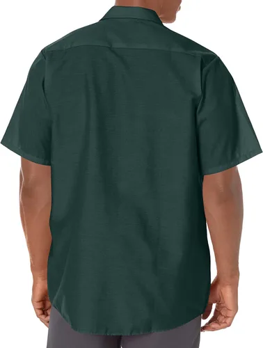 Vista 3 de Red Kap - Camisa de trabajo industrial para hombre, ajuste regular, manga corta