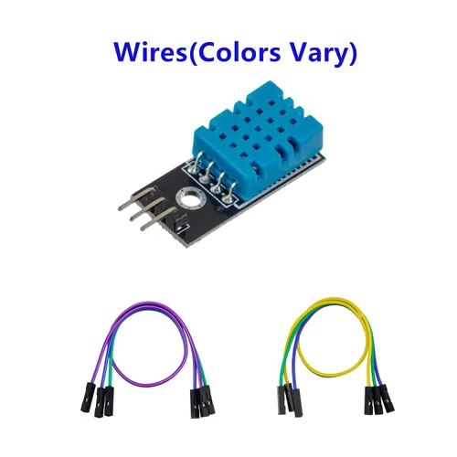 Vista 5 de BOJACK DHT11 - Módulo de sensor de temperatura y humedad digital 3.3V-5V con cables para Arduino Raspberry Pi 2 3 (paquete de 2)