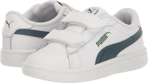 Vista 7 de PUMA Tenis unisex Smash 3.0 de cuero con velcro para niños