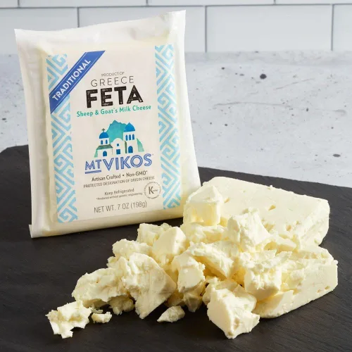 Vista 2 de Queso Feta, Mt Vikos, 7 oz. (paquete de 4)