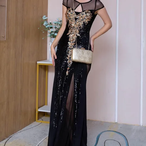 Vista 4 de Bolso de mano dorado, bolsos de mano dorados para mujer, para noche, boda, cóctel, fiesta, bolsa de noche, bolso cruzado de hombro..
