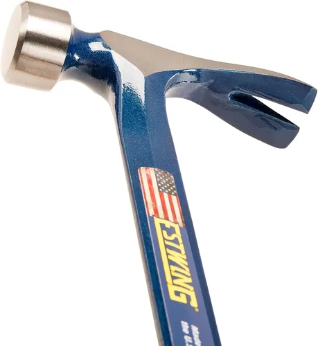 Vista 3 de ESTWING BIG BLUE Martillo de Carpintería - 25 oz Garra Recta Rasgadora con Construcción de Acero Forjado y Empuñadura de Reducción de Vibraciones