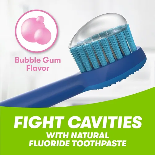 Vista 5 de Firefly Pasta dental con flúor natural anticaries para niños, Sonic the Hedgehog, sabor a chicle, aceptada por ADA, 4.2 onzas
