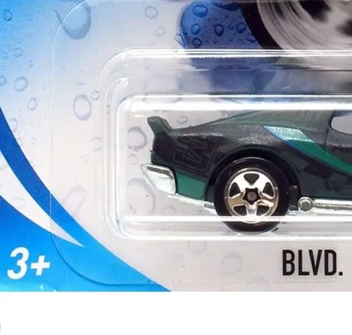 Vista 3 de Hot Wheels Cambiadores de color 2018 ~ Coche coleccionable - CFM37 ~ Boulevard Bruiser ~ Vehículo cambiante de color fundido a presión