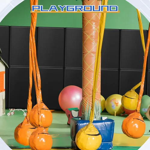 Vista 7 de Liliful 1 almohadilla de pared para gimnasio, duradera, impermeable, para cancha de baloncesto, con cinta adhesiva de doble cara para seguridad