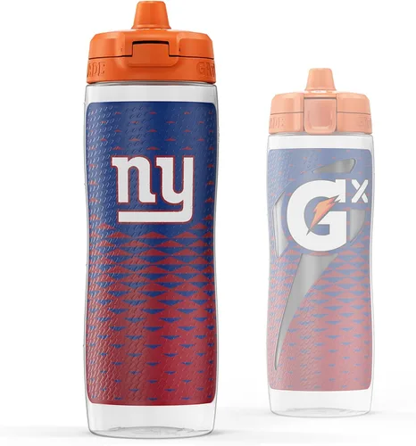 Vista 13 de Gatorade Gx NFL - Botellas antideslizantes para apretar, 30 onzas líquidas, sistema de hidratación Gx