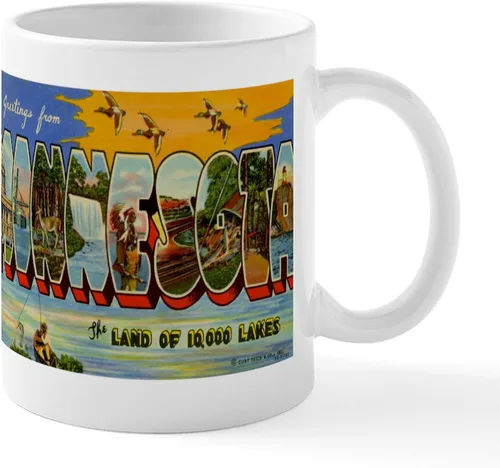 Vista 8 de CafePress Loves Me In Minnesota Taza de café de cerámica de 11 oz (11.0 fl oz)