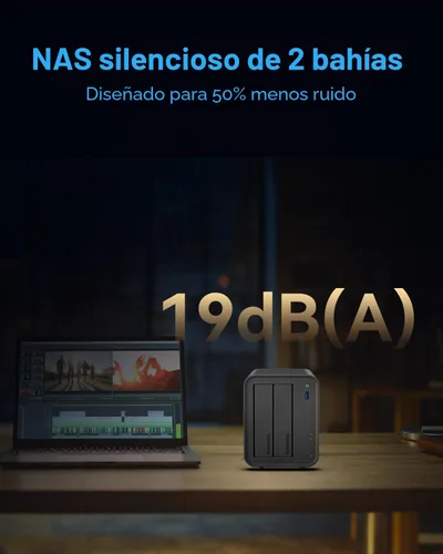Vista 7 de TERRAMASTER Almacenamiento NAS de 2 bahías F2-425 - CPU Intel x86 Quad-Core, 4 GB de RAM, LAN de 2.5GbE, servidor multimedia de almacenamiento