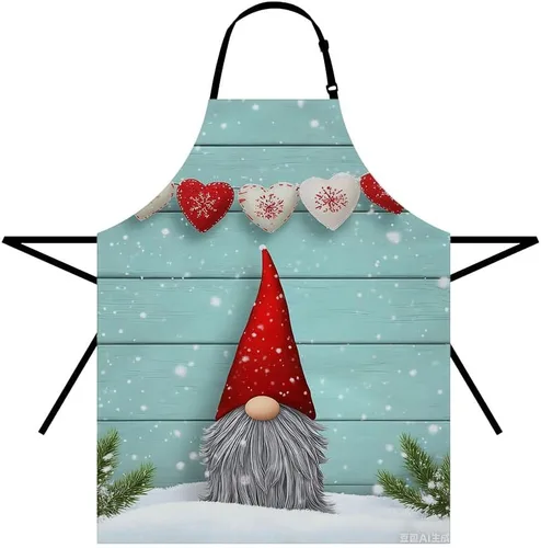 Vista 21 de Moslion Apron 31x27 Inch Kitchen Chef Waitress Cook Aprons Bib with Adjustable Neck for Women Men