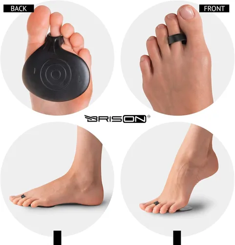 Vista 2 de Almohadillas metatarsianas de bola de pie, almohadillas metatarsianas para mujeres y hombres, almohadillas de gel suave para pies y pies Negro