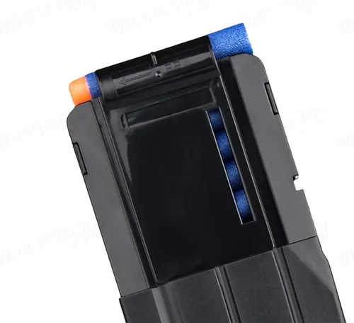 Vista 4 de WORKER Reemplazo de clip de cargador Banana de 22 dardos para Nerf N-Strike Elite Toy
