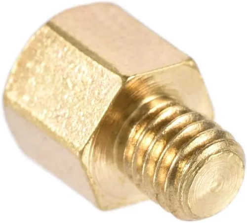 Vista 3 de uxcell M3x4mm+0.118 in macho-hembra latón hexagonal PCB placa base separador separador para FPV Drone Quadcopter, computadora y placa de circuito