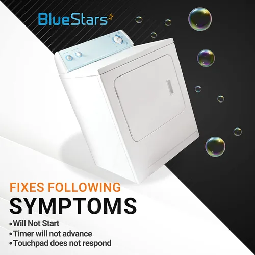 Vista 3 de BlueStars Paquete de 2 pomos selectores para lavadora/secadora 134844410 Compatible con Frigidaire, Westinghouse, Elec-trolux- Repalces