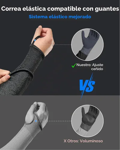 Vista 5 de toolant ANSI A9 Cut Resistant Arm Sleeves, Arm Guards for High Risk Work