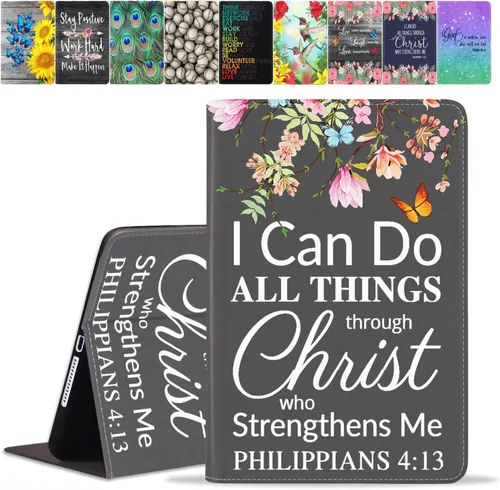 Vista 40 de Funda para Samsung Galaxy Tab A8 de 10.5 pulgadas (SM-X200/X205/X207), funda de piel sintética premium con función de encendido automático