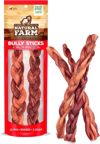 Vista 22 de Natural Farm Palitos Trenzados de Toro Sin Olor (4-5 Pulgadas, Paquete de 5) - 100% Carne de Res Alimentada con Pasto, Sin Granos, Bajos en Grasa