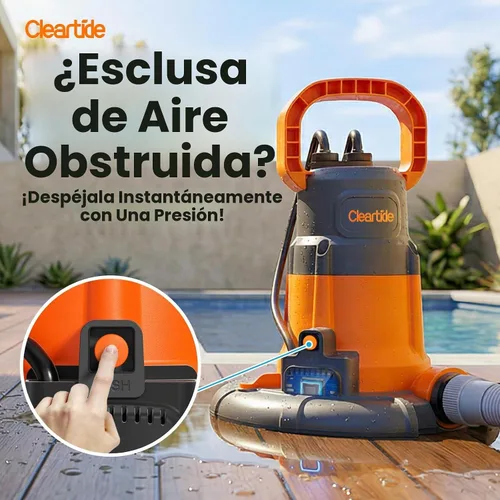 Vista 6 de Bomba automática inteligente para cubierta de piscina de agua, bomba sumergible que elimina el agua de las piscinas de invierno enterradas/sobre