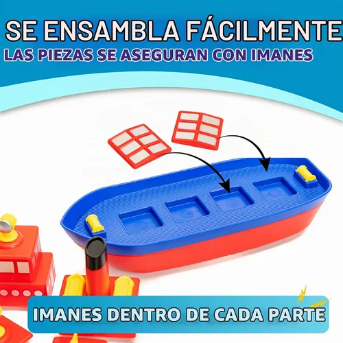 Vista 9 de POPULAR PLAYTHINGS Juguete magnético de baño Build-a-Boat