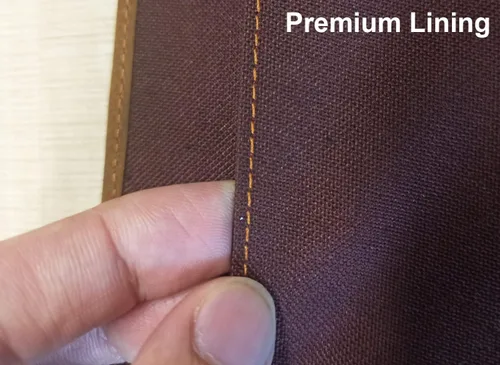 Vista 3 de Cartera de cuero para hombres y mujeres, padfolio personalizado, carpeta de currículum de cuero genuino, soporte para bloc de cartas, organizador