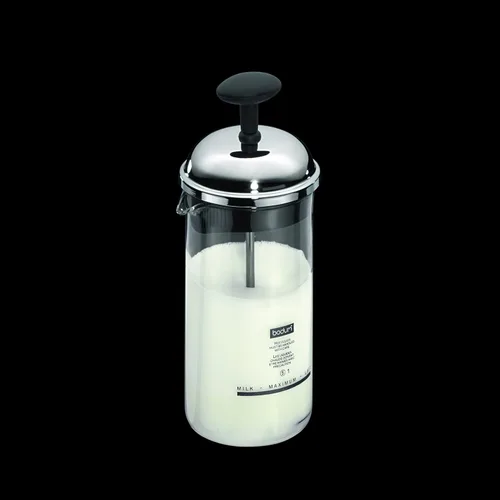 Vista 4 de Bodum 1963-01 Espumador de leche Chambord pequeño, 2.5 onzas, negro