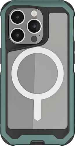 Vista 28 de Ghostek ATOMIC - Funda delgada para Galaxy S21 con parachoques de metal de aluminio y diseño trasero transparente, protección resistente que absorbe