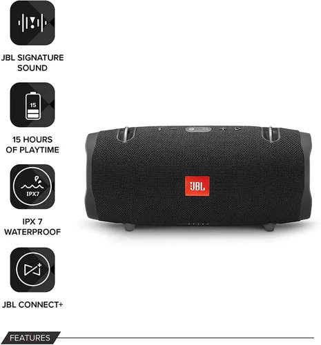 Vista 2 de JBL Xtreme 2 bocina Bluetooth inalámbrica portátil resistente al agua