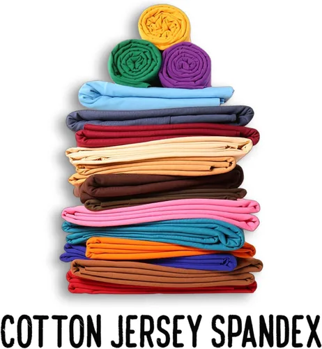 Vista 4 de FabricLA Tela de Jersey de Algodón y Elastano por Yarda - 10 oz Tela de Algodón y Elastano Elástica en 4 Direcciones, 60" de Ancho – Perfecta