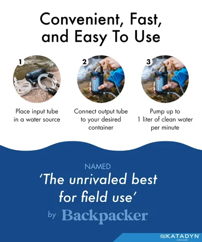 Vista 4 de Katadyn Hiker Pro - Filtro de agua transparente para bomba de mano