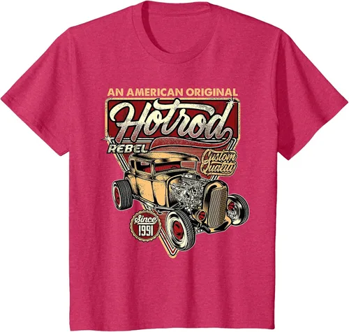 Vista 21 de Camiseta vintage Hot Rod Speed and Power para hombre Asphalt Grey