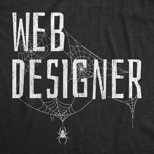 Vista 2 de Camiseta de diseñador web para hombre, divertida camiseta sarcástica sarcástica de Halloween para programador de Internet para programador