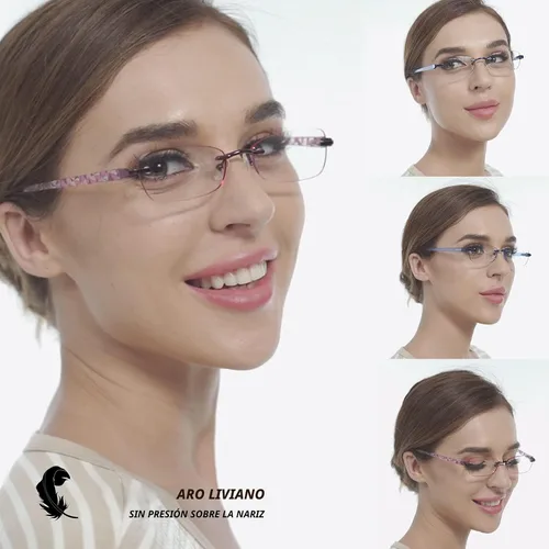 Vista 3 de JJWELL Paquete de 3 lentes de lectura para mujer, bloqueo de luz azul, antifatiga ocular/UV 400, lectores de filtro con bisagra de resorte, lentes