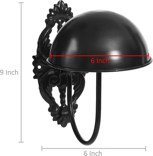 Vista 5 de MyGift 2 soportes para sombreros, soporte para sombreros de vaquero, montado en la pared, organizador de gorra de béisbol, colgador de casco de Negro