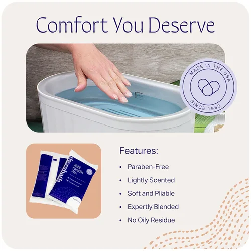 Vista 3 de Therabath Recambio de cera de parafina – Termoterapia – Uso para aliviar molestias de artritis, músculos rígidos y piel seca – para manos, pies