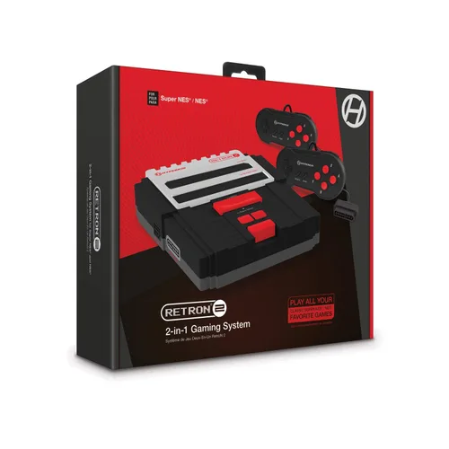 Vista 2 de Hyperkin RetroN 2 Gaming Console for Super NES NES (Black)