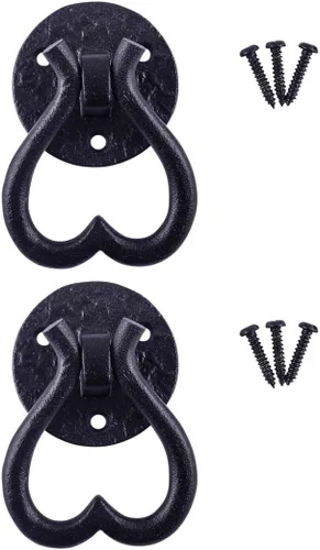 Vista 54 de Renovators Supply Manufacturing Manijas de Gabinete de 3 pulgadas de Hierro Forjado Negro Tiradores de Cajón Manijas Antiguas de Gabinete de Cocina