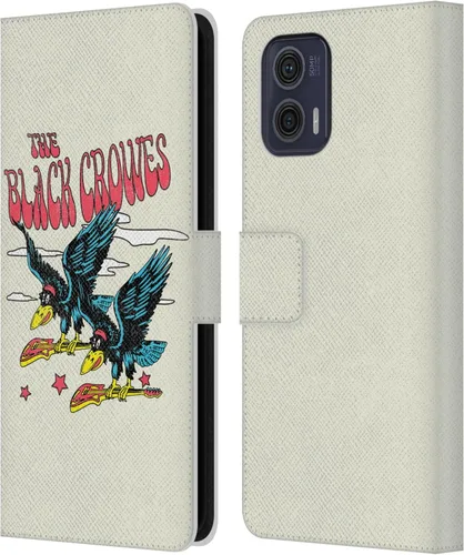 Vista 9 de Head Case Designs Officially Licensed The Black Crowes Artwork Graphics Leather Book Wallet Case Cover Compatible with Motorola Moto G73 5G