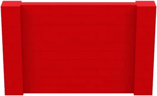 Vista 45 de EverBlock Kit de pared de 5 x 4 pies Bloques de construcción modulares Sistema de pared para edificios, pantallas y estructuras Divisor