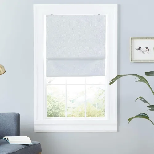 Vista 13 de Exclusive Home Esme Total Blackout - Persiana romana, 23 x 64 pulgadas, color gris oscuro
