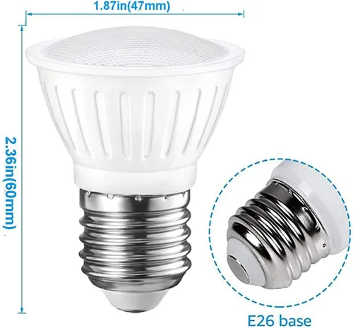 Vista 2 de Small frog Bombilla LED PAR16 regulable, 7 W = 65 W, base media E26 700 lm 3000 K, blanco suave, ángulo de haz de 120°, paquete de 6