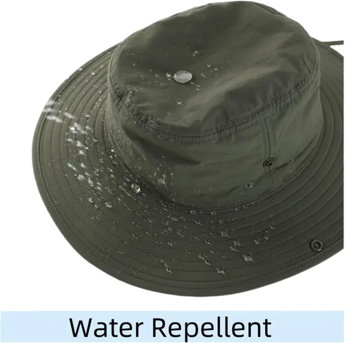 Vista 4 de Connectyle Sombrero de sol para hombres y mujeres al aire libre con protección UV Safari sombrero para pesca, senderismo, jardinería, sombrero