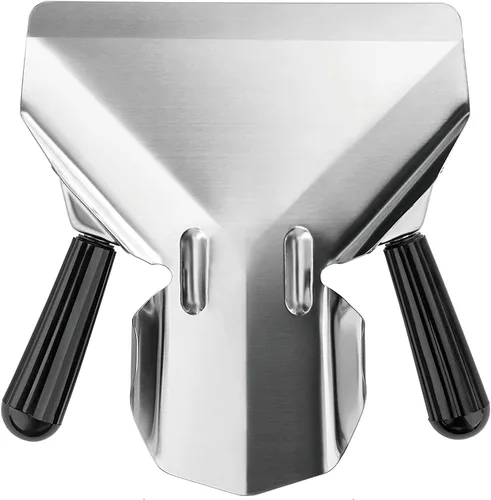 Vista 9 de Acero inoxidable Frita Bagger Scoop Chip Palomitas Bagger Ice Candy Snacks Postres Scooper, Mango derecho