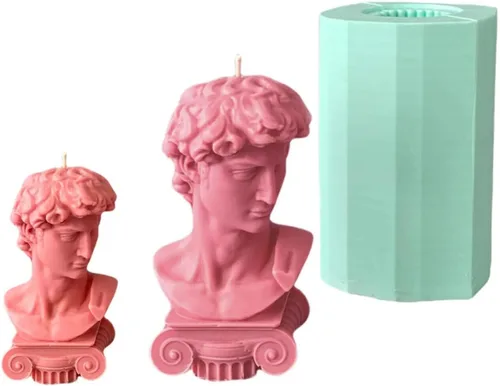 Vista 3 de Molde único para cuerpo de torso 3D para mujer, cera de soja, velas de cera de soja, jabón de diosa de silicona, hecho a mano, molde de David