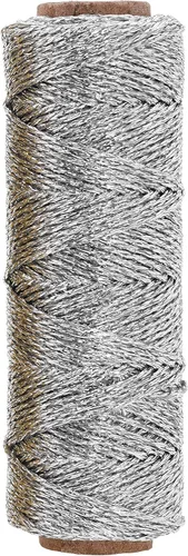 Vista 10 de Mandala Crafts Cuerda negra para envolver regalos – 55 yardas de 0.039 in delgada metálica para panaderos para manualidades, embalaje, recuerdos