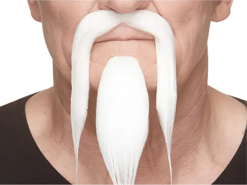 Vista 30 de Mustaches Self-Adhesive Stick On Fake Handlebar for Adults Negro