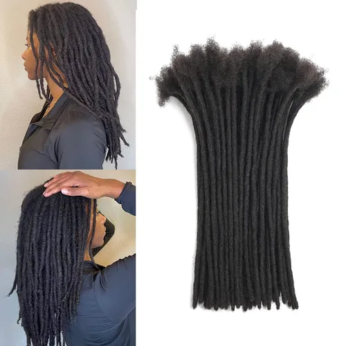 Vista 8 de Extensiones de cabello humano 100 % real, hechas a mano, permanentes, para mujeres y hombres, 30 hebras de 2 pulgadas de grosor, extensiones