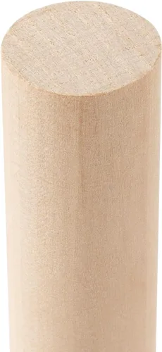 Vista 6 de 20 varillas de madera de 1 x 12 pulgadas, varillas de madera maciza sin terminar, palos de madera para manualidades